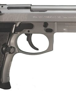 Beretta 92 FS Compact Pistol J90C9F20, 9mm, 4.25 in, Black Synthetic Grip, Stainless Finish, 13 Rd