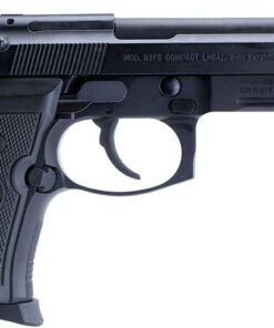 Beretta 92FS Compact Semi-Auto Pistol J90C9F10, 9mm, 4.9 in, Black Synthetic Grip, Bruniton Finish, 13 Rd