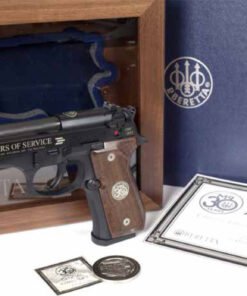 Beretta M9 30th Anniversary Limited Edition Pistol SPEC0602A, 9mm, 4.9", Wood Grip, Black Finish, 10 Rd