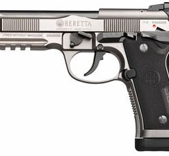 Beretta 92X Performance Semi-Auto Pistol J92XR21, 9mm, 4.9", Black Synthetic Grips, Stainless Steel Finish, 15 Rds