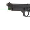 Beretta 92FS Semi-Auto Pistol SPEC0591A, 9mm, 4.9", Black Plastic Grips, Black Finish, Lasermax Green Laser Guide Rod, 15 Rds