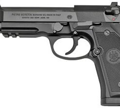 Beretta 92A1 Pistol J9A9F102, 9mm Luger, 4.90", Black Polymer Grips, Black Finish, 17 Rds
