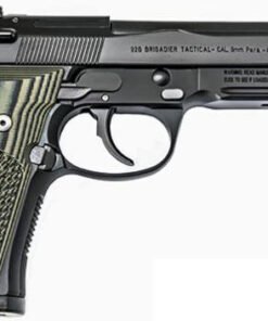 Beretta Wilson Combat 92G Brigadier Pistol SPEC0593A, 9mm, 4.9", G10 Dirty Olive Grips, Black Finish, 15 Rd